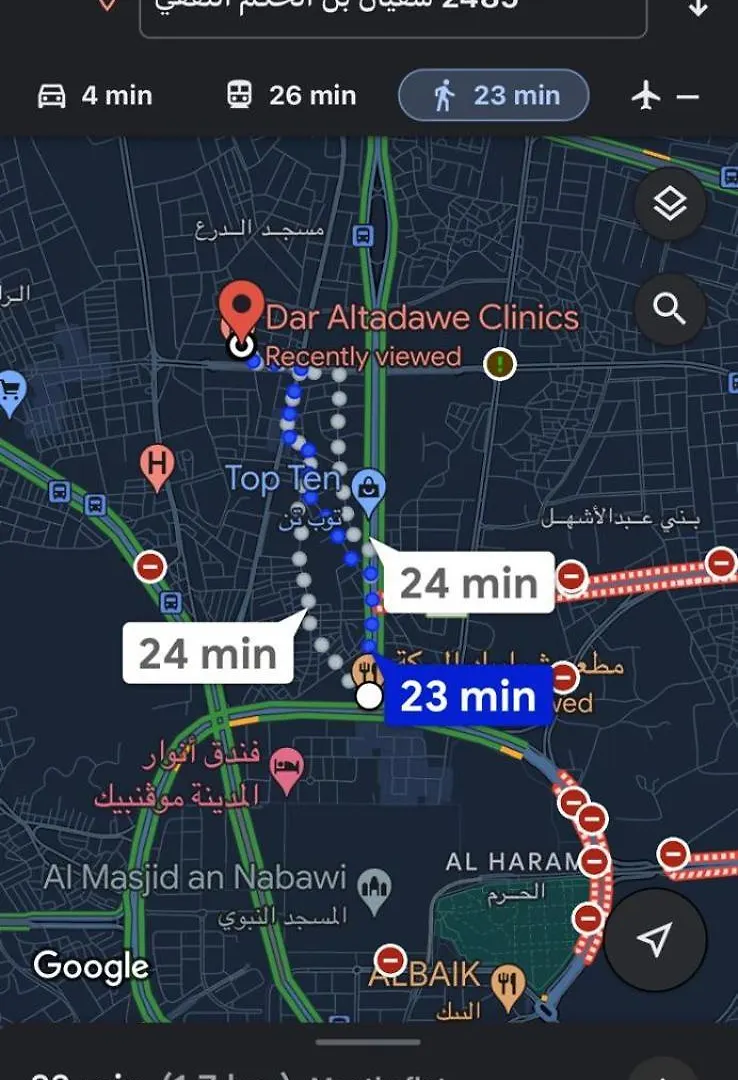 شقة حديثة 3-5 دقائق للمسجد النبوي دخّول ذاتي Self Check In Gf6 المدينة المنورة 0*, المدينة المنورة المملكة العربية السعودية